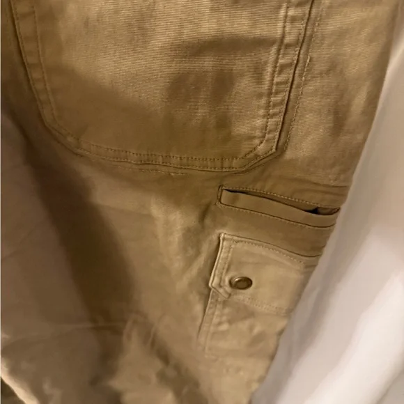 Duluth Trading Co Womens Brown Cargo Overalls durable work wear - Picture 8 of 9